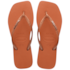 Chinelo Havaianas Slim Square Glitter Feminino Laranja Cerrado