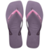 Chinelo Havaianas Slim Square Glitter Feminino Malva