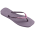 Chinelo Havaianas Slim Square Glitter Feminino Malva