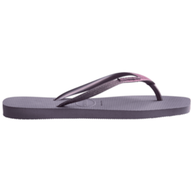 Chinelo Havaianas Slim Square Glitter Feminino Malva