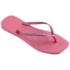 Chinelo Havaianas Slim Square Glitter Feminino Rosa Veludo