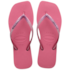 Chinelo Havaianas Slim Square Glitter Feminino Rosa Veludo