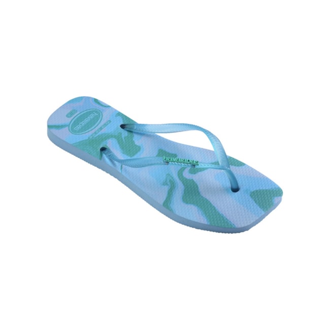 Chinelo Havaianas Slim Square Jelly Feminino Azul Lavanda