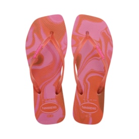 Chinelo Havaianas Slim Square Jelly Feminino Blossom
