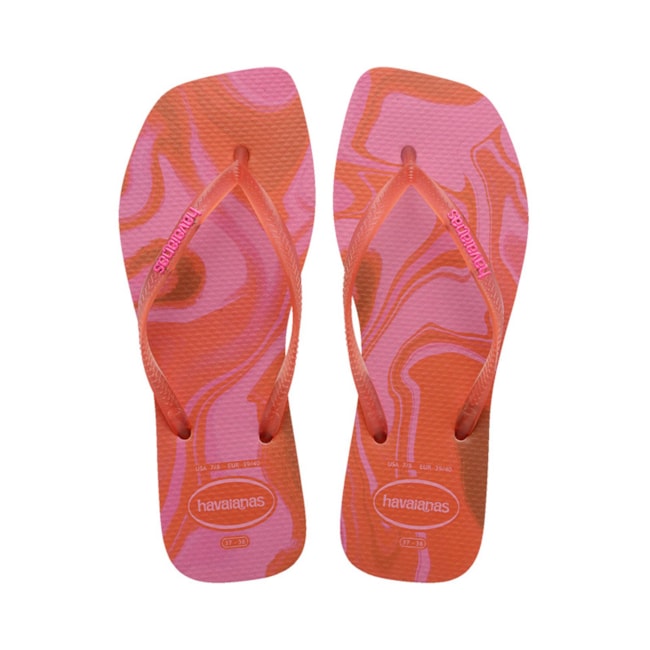Chinelo Havaianas Slim Square Jelly Feminino Blossom