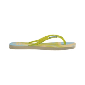 Chinelo Havaianas Slim Square Jelly Feminino Buttercream