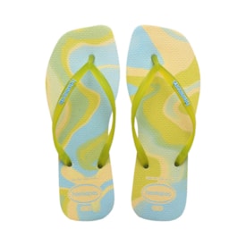 Chinelo Havaianas Slim Square Jelly Feminino Buttercream