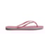 Chinelo Havaianas Slim Square Logo Metallic Feminino Rosa Chiffon