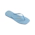 Chinelo Havaianas Slim Square Logo Pop Feminino Azul Brilhante