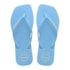 Chinelo Havaianas Slim Square Logo Pop Feminino Azul Lavanda