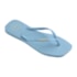 Chinelo Havaianas Slim Square Logo Pop Feminino Azul Lavanda