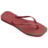 Chinelo Havaianas Slim Square Logo Pop Feminino Pau Brasil