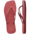 Chinelo Havaianas Slim Square Logo Pop Feminino Pau Brasil