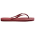 Chinelo Havaianas Slim Square Logo Pop Feminino Pau Brasil