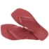 Chinelo Havaianas Slim Square Logo Pop Feminino Pau Brasil
