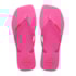 Chinelo Havaianas Slim Square Logo Pop Feminino Rosa Flux