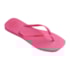 Chinelo Havaianas Slim Square Logo Pop Feminino Rosa Flux