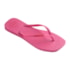 Chinelo Havaianas Slim Square Logo Pop Feminino Rosa Flux