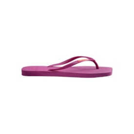 Chinelo Havaianas Slim Square Logo Pop Feminino Rosa Gum