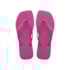 Chinelo Havaianas Slim Square Logo Pop Feminino Rosa Gum