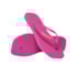 Chinelo Havaianas Slim Square Logo Pop Feminino Rosa Gum