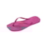 Chinelo Havaianas Slim Square Logo Pop Feminino Rosa Gum