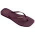 Chinelo Havaianas Slim Square Logo Pop Feminino Terra Roxa