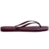 Chinelo Havaianas Slim Square Logo Pop Feminino Terra Roxa