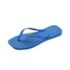 Chinelo Havaianas Slim Square Logo Pop Up Feminino  Azul Brilhante