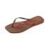 Chinelo Havaianas Slim Square Logo Pop Up Feminino  Ferrugem