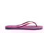 Chinelo Havaianas Slim Square Logo Pop Up Feminino  Rosa Gum