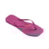 Chinelo Havaianas Slim Square Logo Pop Up Feminino  Rosa Gum