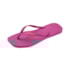 Chinelo Havaianas Slim Square Logo Pop Up Feminino  Rosa Gum