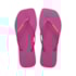 Chinelo Havaianas Slim Square Logo Pop Up Feminino  Rosa Gum