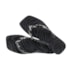 Chinelo Havaianas Slim Square Velvet Feminino Preto