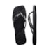 Chinelo Havaianas Slim Square Velvet Feminino Preto
