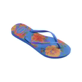 Chinelo Havaianas Slim Summer Bliss Feminino Azul Brilhante