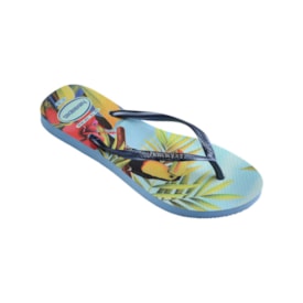 Chinelo Havaianas Slim Tropical Feminino Azul