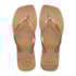 Chinelo Havaianas Square Glitter Party Feminino Dourado