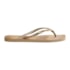 Chinelo Havaianas Square Glitter Party Feminino Dourado