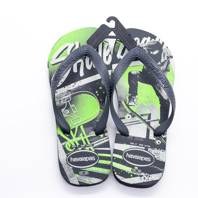 Chinelo Havaianas Top Atletic Masculino Novo Grafite