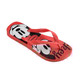 Chinelo Havaianas Top Disney Infantil Unissex Vermelho Rubi