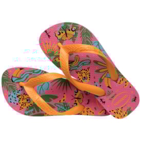Chinelo Havaianas Top Fashion Feminino Infantil Rosa Flux