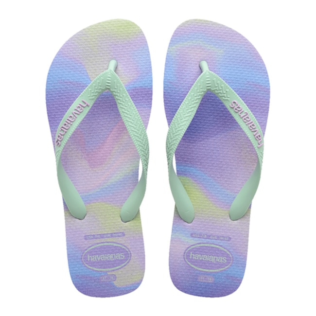 Chinelo Havaianas Top Fashion Feminino Roxo Fantasy