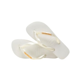 Chinelo Havaianas Top Logo Metallic Branco