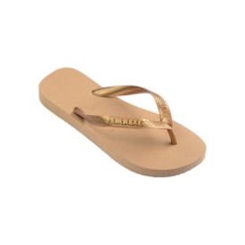 Chinelo Havaianas Top Logo Metallic Dourado