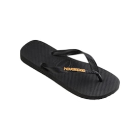 Chinelo Havaianas Top Logo Metallic Preto