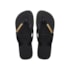 Chinelo Havaianas Top Logo Metallic Preto