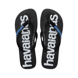 Chinelo Havaianas Top Logomania 2 Masculino Azul Brilhante