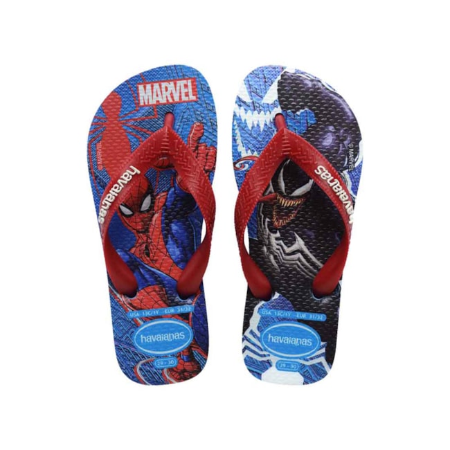 Chinelo Havaianas Top Marvel Ii Infantil Masculino Vermelho Rubi